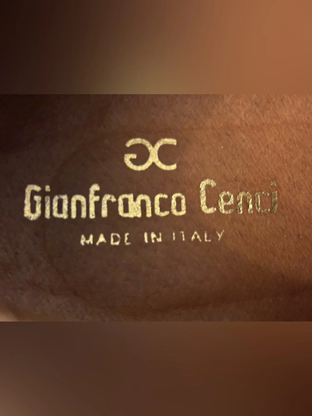 Italian Gianfranco Cenci Luxury Brown Wingtip Size 43 US 9.5 Handcrafted Leather